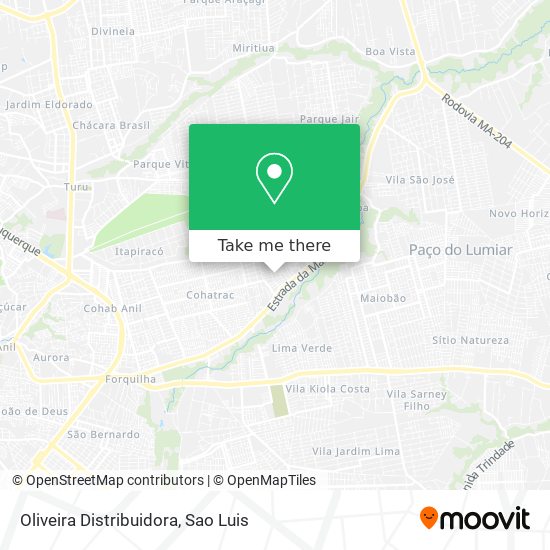 Oliveira Distribuidora map