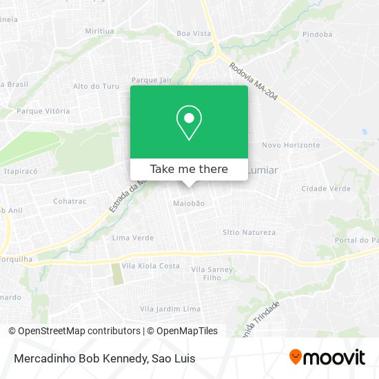 Mercadinho Bob Kennedy map