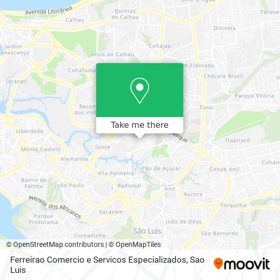 Ferreirao Comercio e Servicos Especializados map