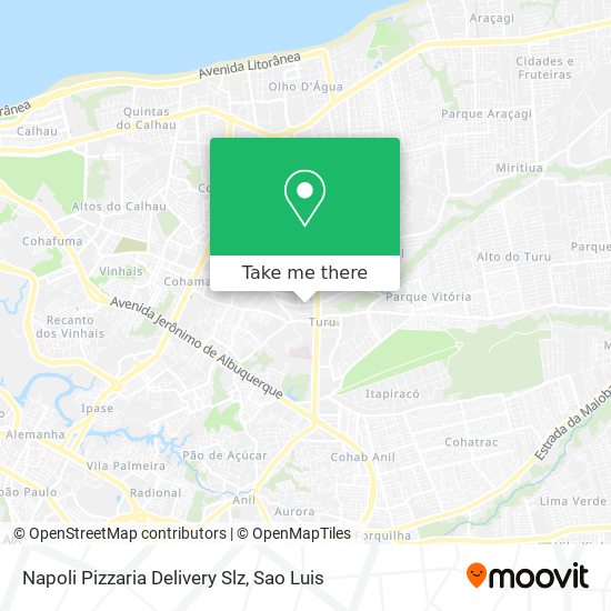 Napoli Pizzaria Delivery Slz map