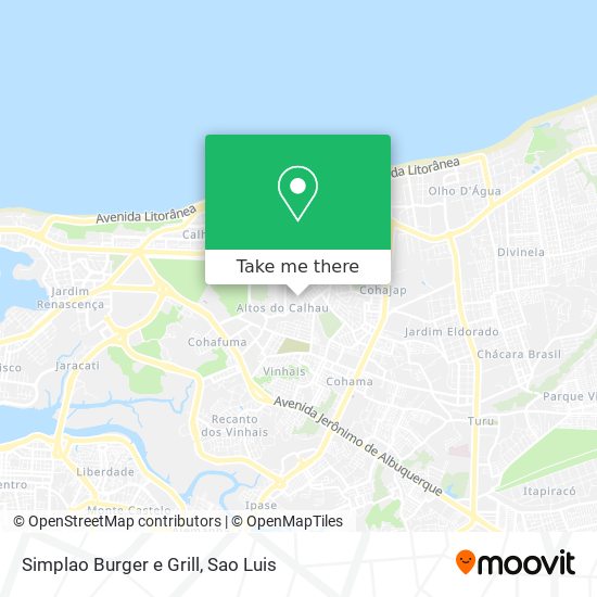 Simplao Burger e Grill map