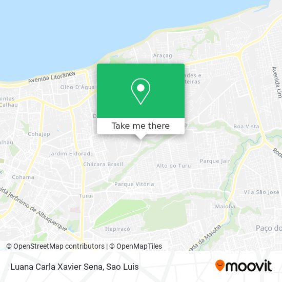Luana Carla Xavier Sena map