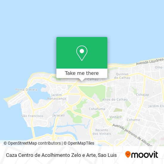 Caza Centro de Acolhimento Zelo e Arte map