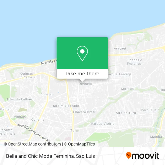 Bella and Chic Moda Feminina map