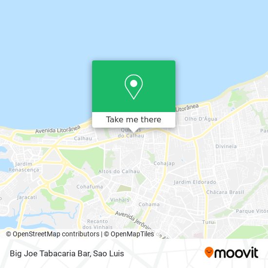 Big Joe Tabacaria Bar map