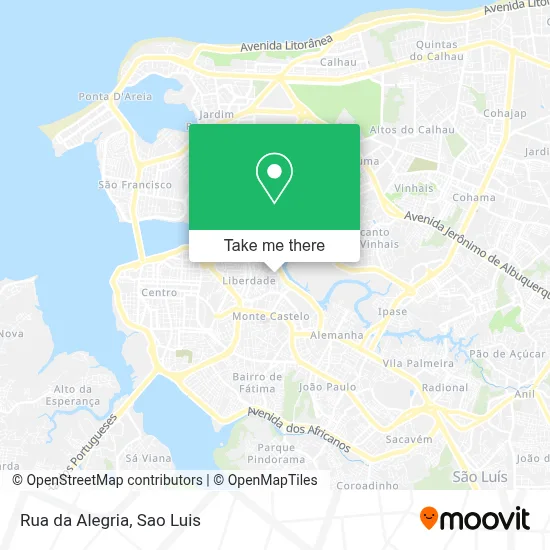Rua da Alegria map