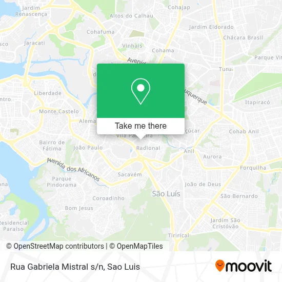 Rua Gabriela Mistral s/n map