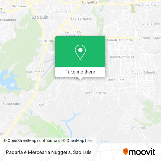 Mapa Padaria e Mercearia Nugget's