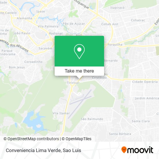 Conveniencia Lima Verde map