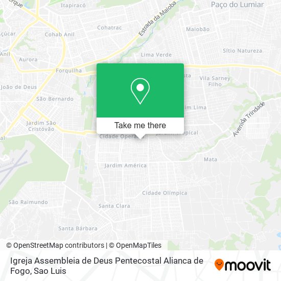 Igreja Assembleia de Deus Pentecostal Alianca de Fogo map