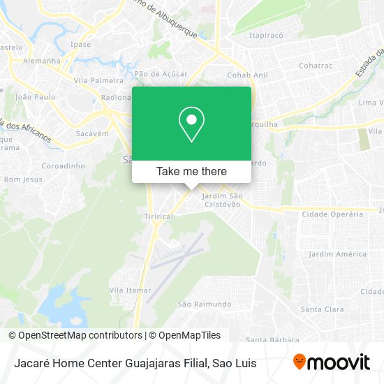 Jacaré Home Center Guajajaras Filial map