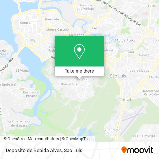 Deposito de Bebida Alves map