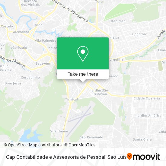 Cap Contabilidade e Assessoria de Pessoal map