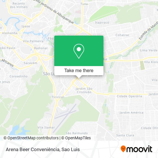 Arena Beer Conveniência map