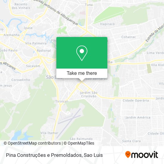 Pina Construções e Premoldados map