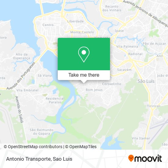 Antonio Transporte map