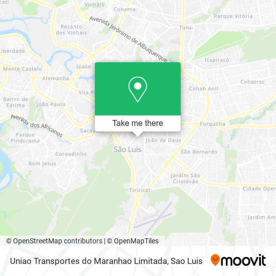 Uniao Transportes do Maranhao Limitada map