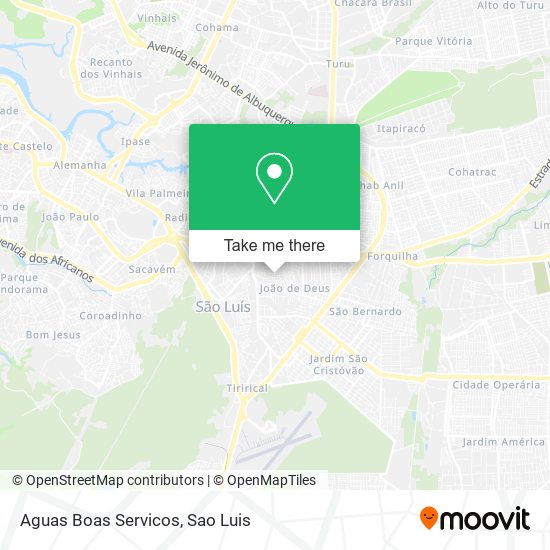 Aguas Boas Servicos map