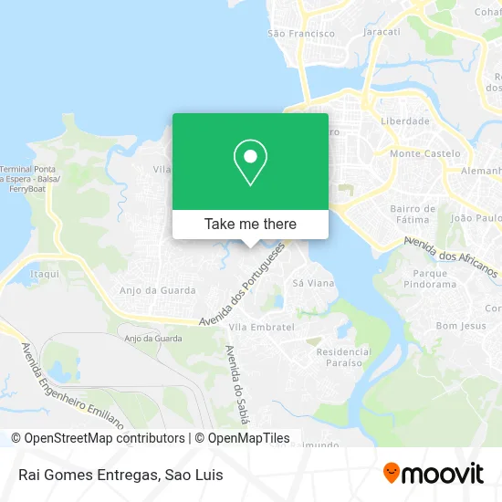 Rai Gomes Entregas map
