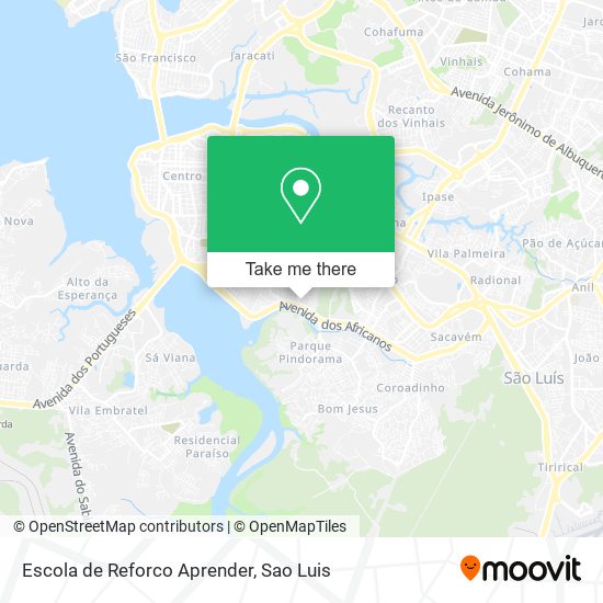 Mapa Escola de Reforco Aprender