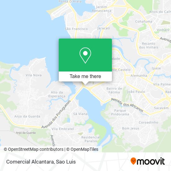 Comercial Alcantara map