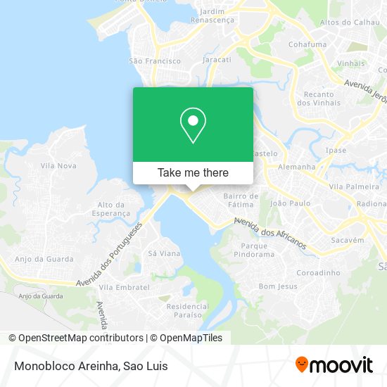 Monobloco Areinha map