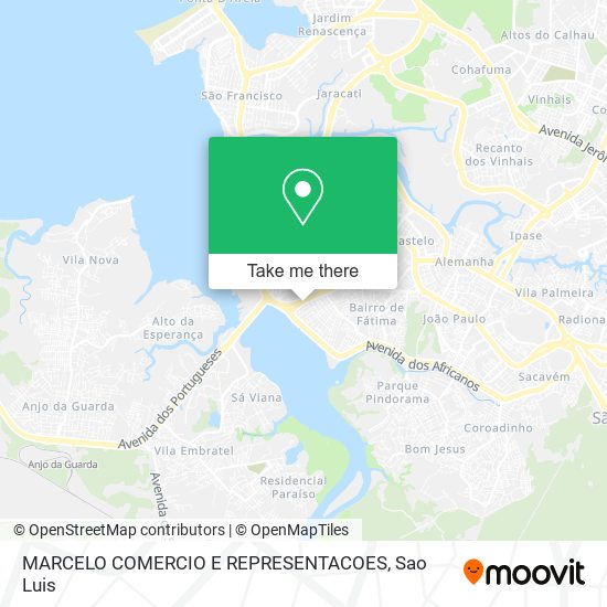 Mapa MARCELO COMERCIO E REPRESENTACOES
