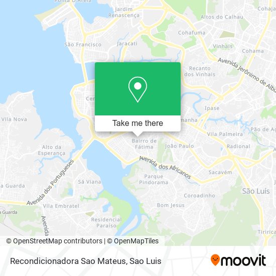 Mapa Recondicionadora Sao Mateus