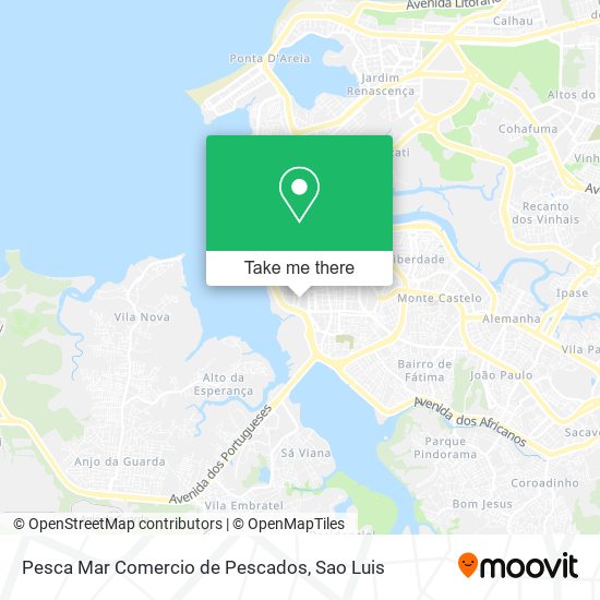 Pesca Mar Comercio de Pescados map