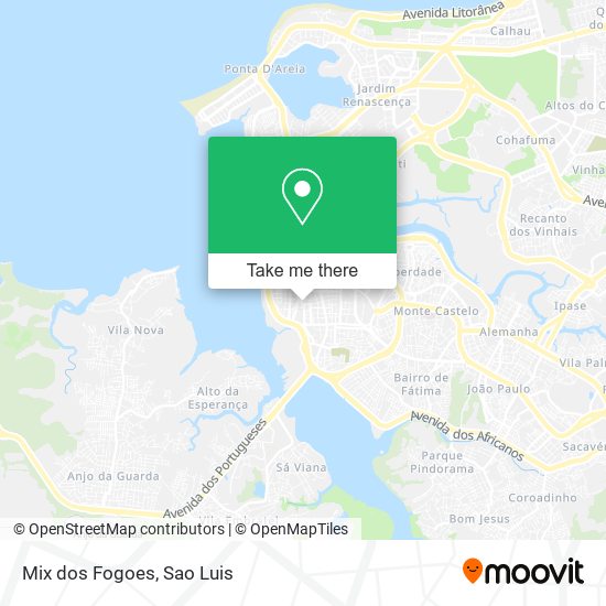 Mapa Mix dos Fogoes