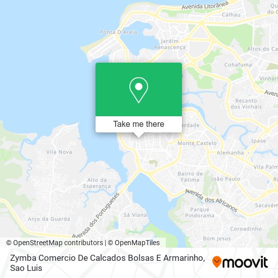 Mapa Zymba Comercio De Calcados Bolsas E Armarinho