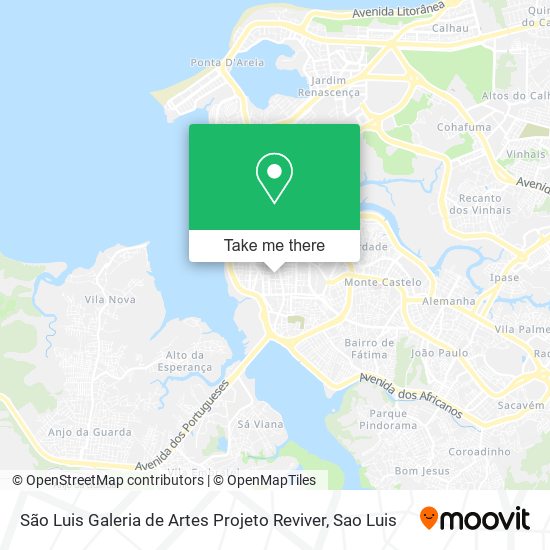 São Luis Galeria de Artes Projeto Reviver map