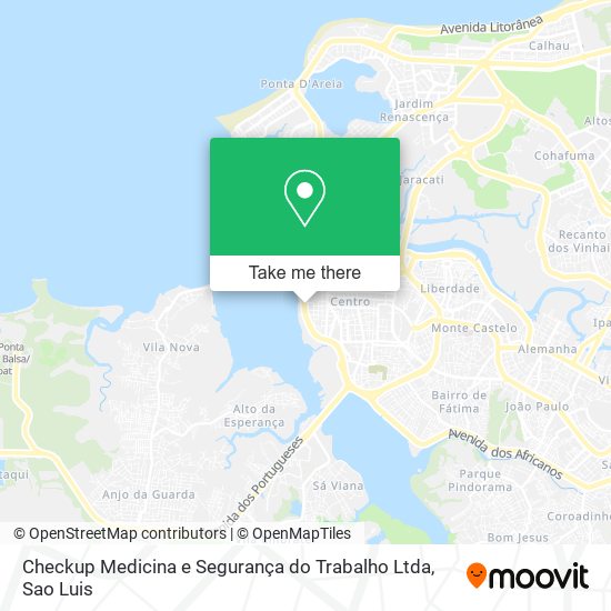 Mapa Checkup Medicina e Segurança do Trabalho Ltda