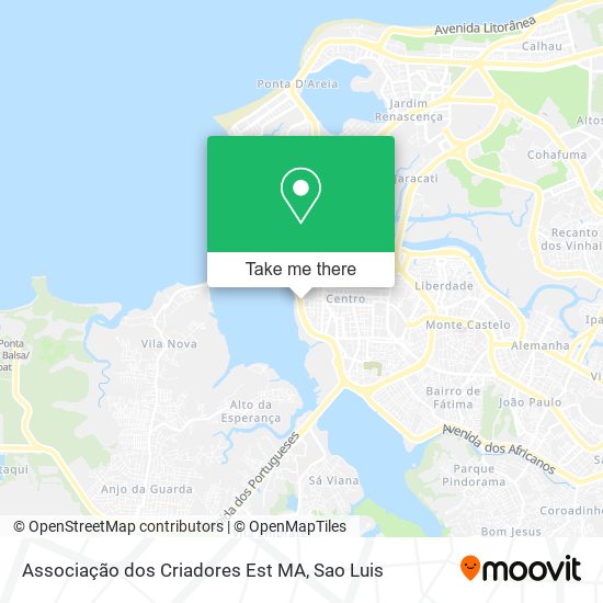 Associação dos Criadores Est MA map