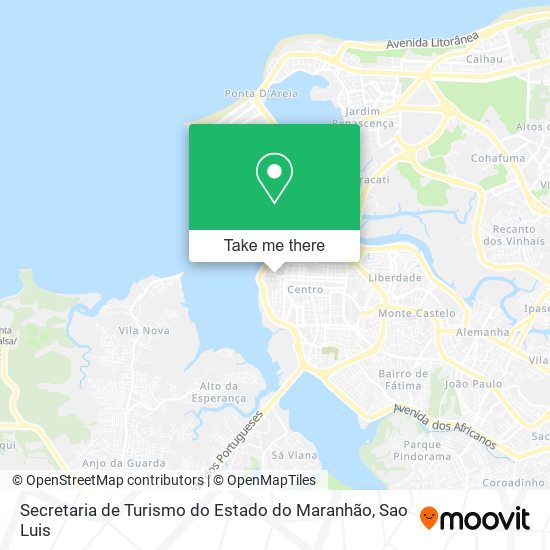 Secretaria de Turismo do Estado do Maranhão map