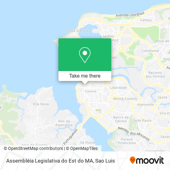 Assembléia Legislativa do Est do MA map