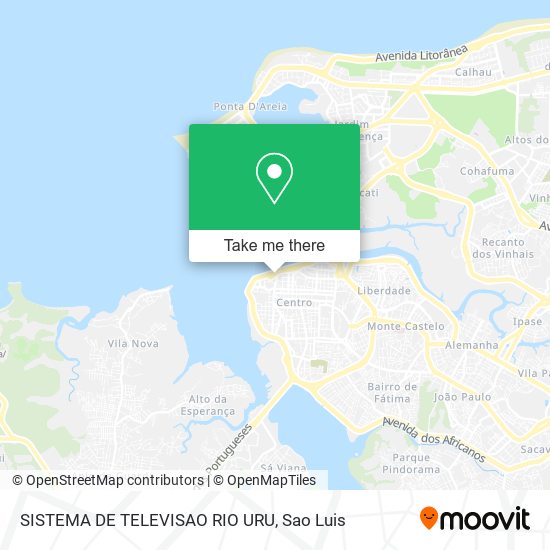SISTEMA DE TELEVISAO RIO URU map
