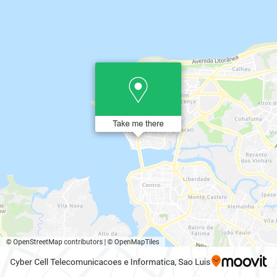 Mapa Cyber Cell Telecomunicacoes e Informatica