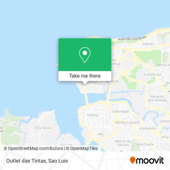 Outlet das Tintas map