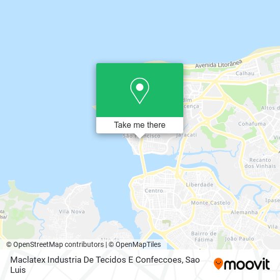 Maclatex Industria De Tecidos E Confeccoes map