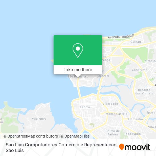 Mapa Sao Luis Computadores Comercio e Representacao