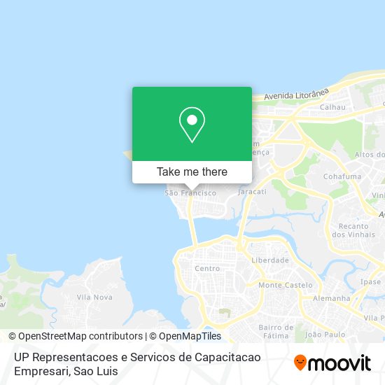 Mapa UP Representacoes e Servicos de Capacitacao Empresari