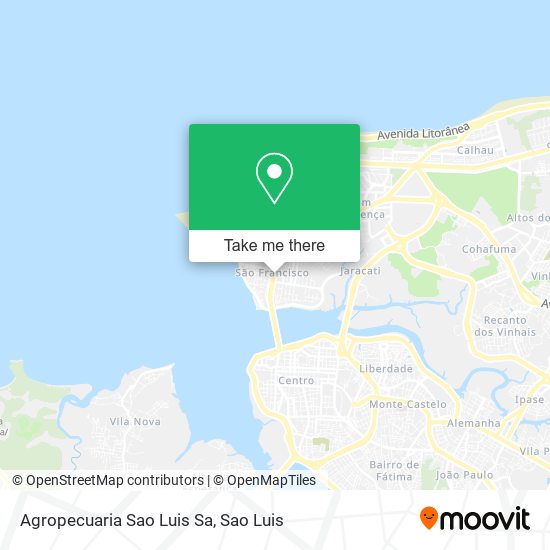 Agropecuaria Sao Luis Sa map