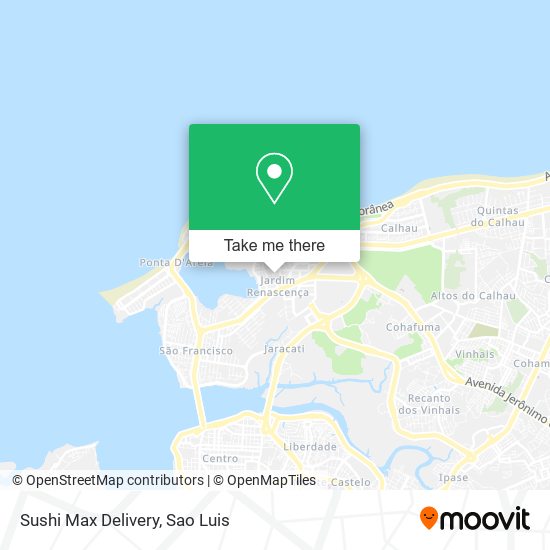 Mapa Sushi Max Delivery