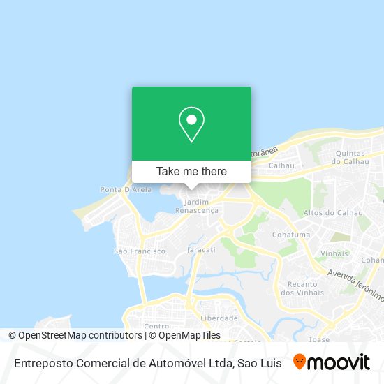 Mapa Entreposto Comercial de Automóvel Ltda