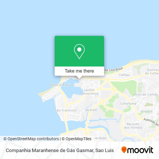 Mapa Companhia Maranhense de Gás Gasmar
