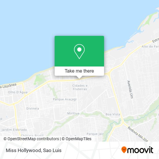 Mapa Miss Hollywood