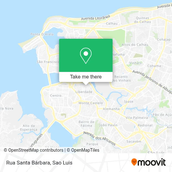 Rua Santa Bárbara map