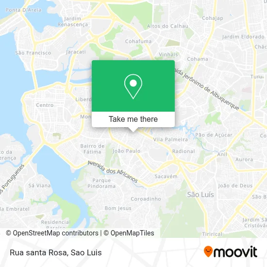 Rua santa Rosa map