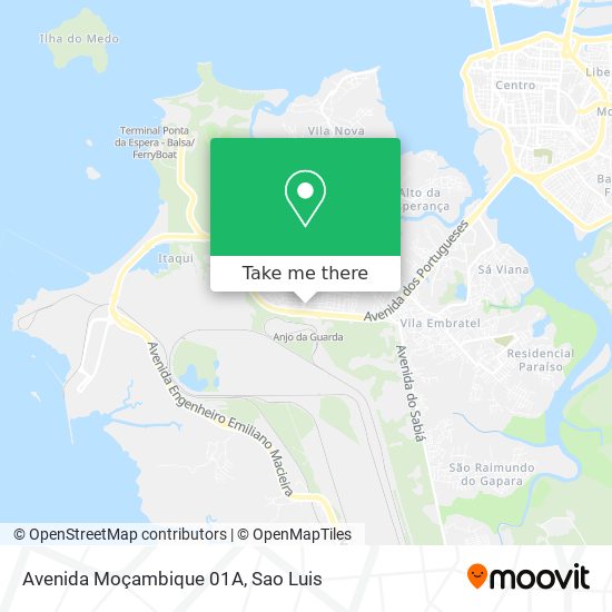 Avenida Moçambique 01A map